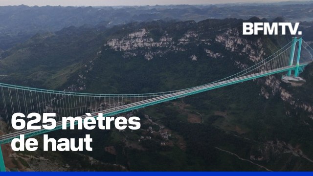 En Chine, vous pouvez sauter à l'élastique depuis le pont le plus haut du monde