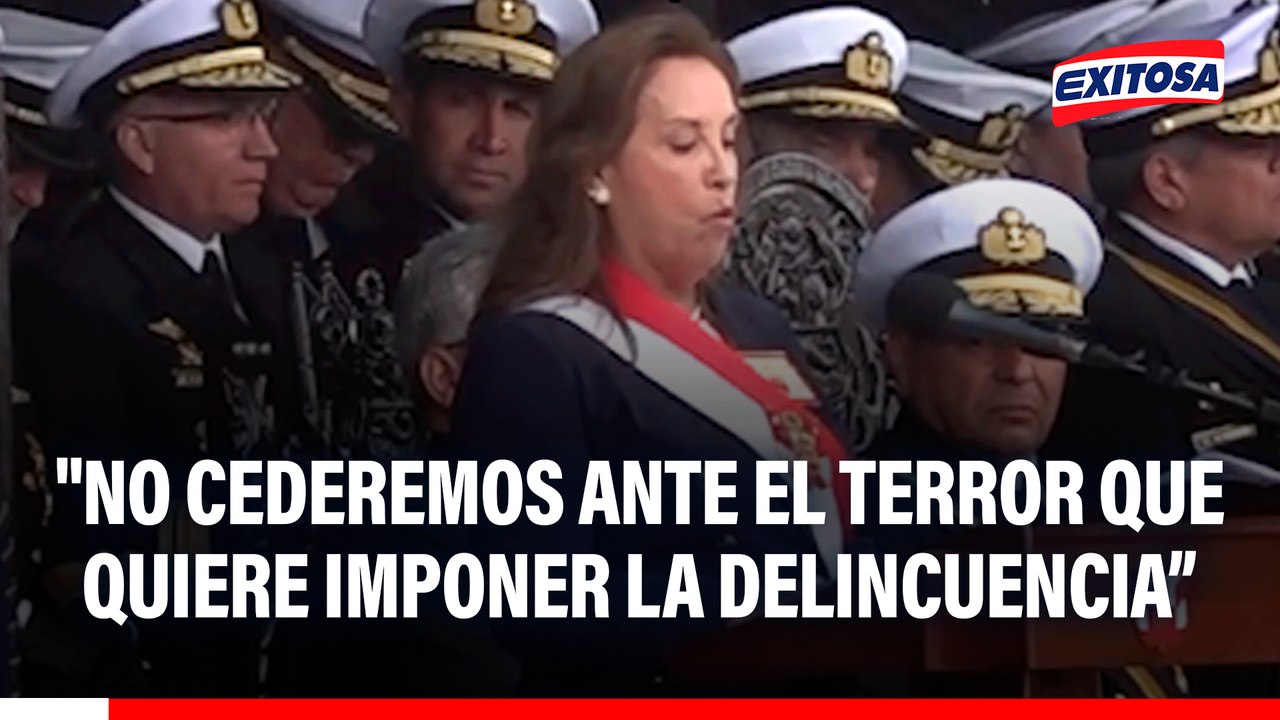 Dina Boluarte: "No cederemos ante el terror que quiere imponer la delincuencia, junto a la PNP y las FF.AA. seguimos trabajando sin descanso"