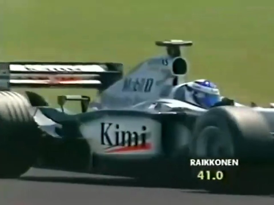 F1 – Kimi Räikkönen (McLaren Mercedes V10) lap in qualifying – France 2002