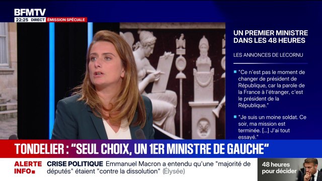 Un Premier ministre écologiste à Matignon? LFI ne nous censurera pas , assure Marine Tondelier