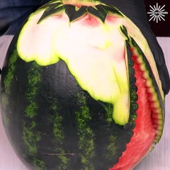 Let's transform this watermelon into a Barbie's dress!