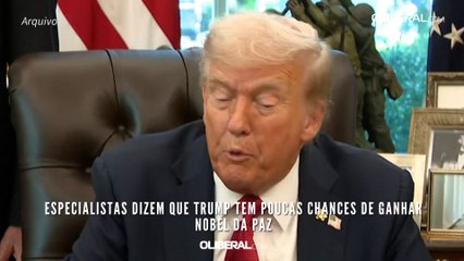 Especialistas dizem que Trump tem poucas chances de ganhar Nobel da Paz