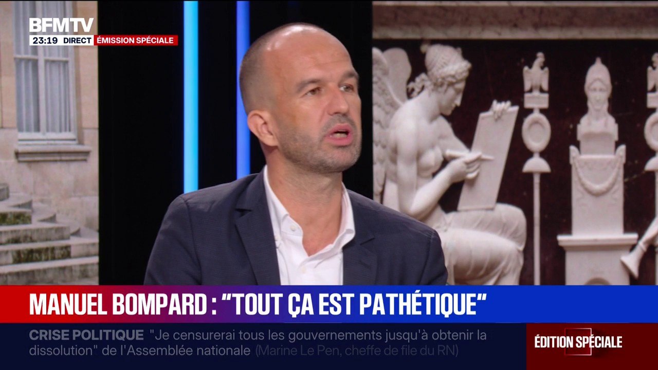 "Vous croyez que le pays a un an et demi à perdre pour trancher les grands débats?": Manuel Bompard (LFI) veut "une présidentielle tout de suite"