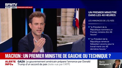 "M. Macron fait un bras d'honneur démocratique en persistant à vouloir nommer un Premier ministre issu du socle commun", fustige Paul Vannier (LFI)