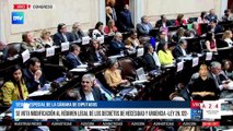 El Gobierno sufrió una nueva derrota en la Cámara de Diputados
