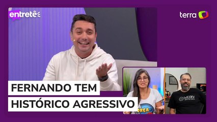 Fernando tem histórico polêmico e reação agressiva é relembrada no Sala de TV