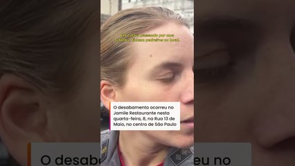 Tenente afirma que não houve explosão em restaurante que desabou no centro de São Paulo #shorts