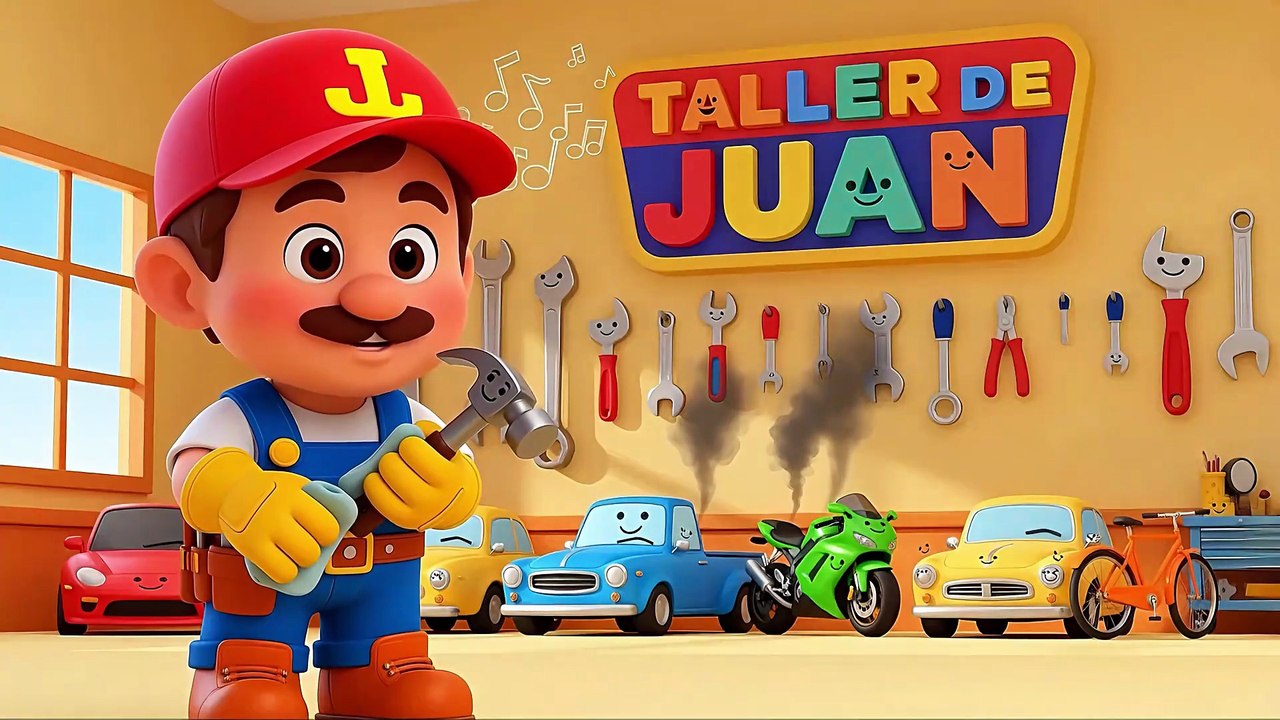 Juan el Mecánico 🧰 | Canción Infantil Divertida | Kindifatoy