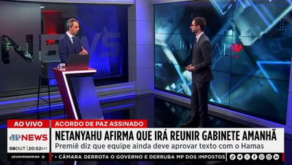 Benjamin Netanyahu anuncia reunião com gabinete para aprovar acordo de paz com Hamas