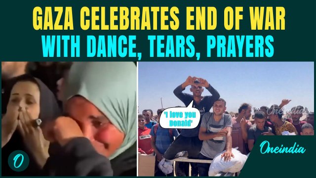 Palestinians Cry, Cheer & Thank Trump as Ceasefire takes Hold and Israel Agrees to Stop Bombing