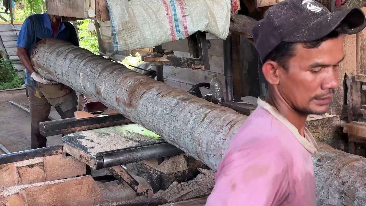 The Influence of Wood Thickness on the Cutting Process with a Sawmill Machine