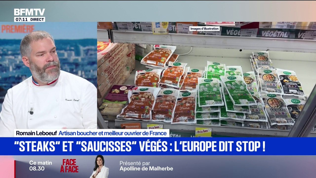 Les produits végétaux "restent des légumes qui sont ultra transformés", souligne Romain Leboeuf, artisan boucher