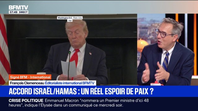 SIGNÉ BFM - Comment Donald Trump a annoncé l'accord de cessez-le-feu entre Israël et le Hamas