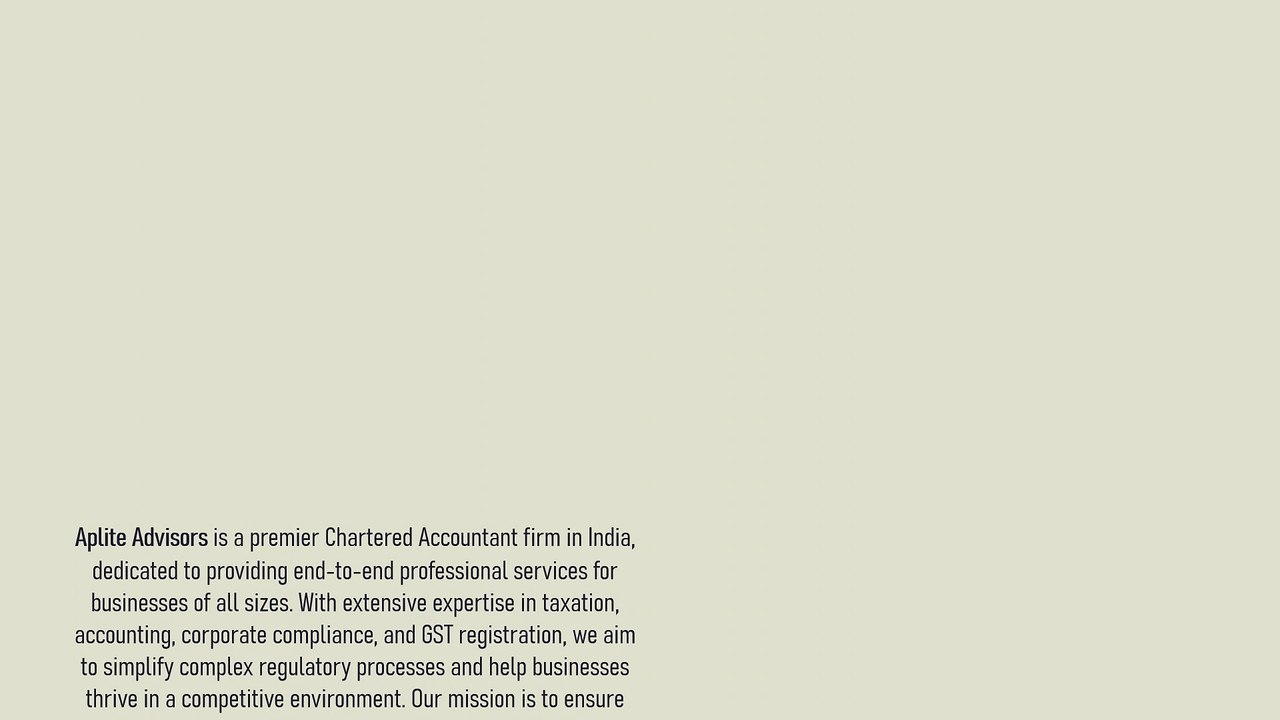 Professional GST Registration Assistance in India – Aplite Advisors