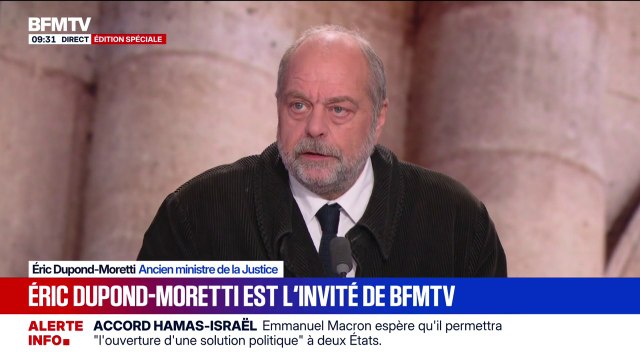 Gabriel Attal, Édouard Philippe...Éric Dupond-Moretti s'en prend aux rats qui quittent le navire de la macronie