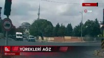 Tekirdağ'da kazada yara almadan sağ salim kurtuldu