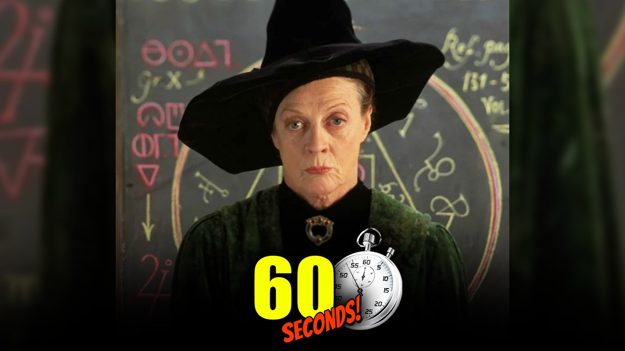 MINERVA MCGONAGALL en 1 MINUTE !