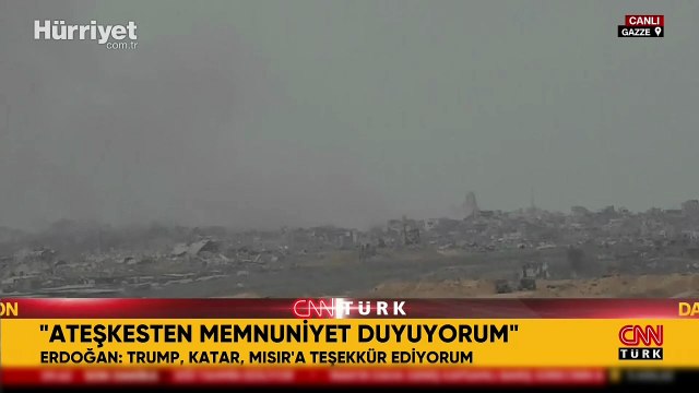 Cumhurbaşkanı Erdoğan: Gazze'deki ateşkesten memnuniyet duyuyorum; takipçisi olacağız