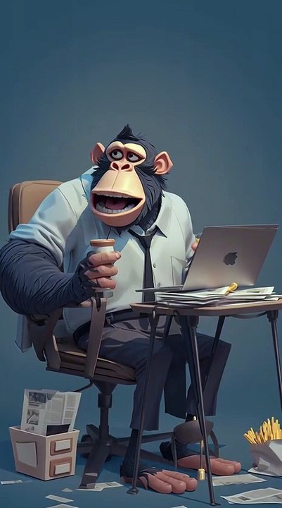 Monkey work from home