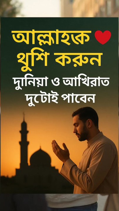 মানুষকে নয়, আল্লাহকে খুশি করার চেষ্টা করুন | Islamic Motivation