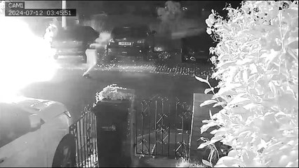 Footage shows 20-year-old burning  his car after ‘execution’ shooting