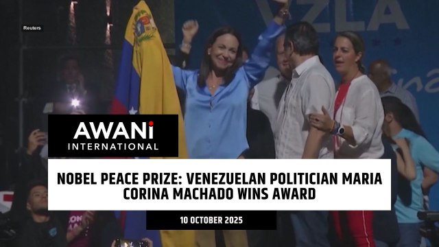 Nobel Peace Prize: Venezuelan politician Maria Corina Machado wins award