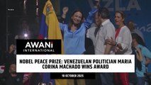 Nobel Peace Prize: Venezuelan politician Maria Corina Machado wins award