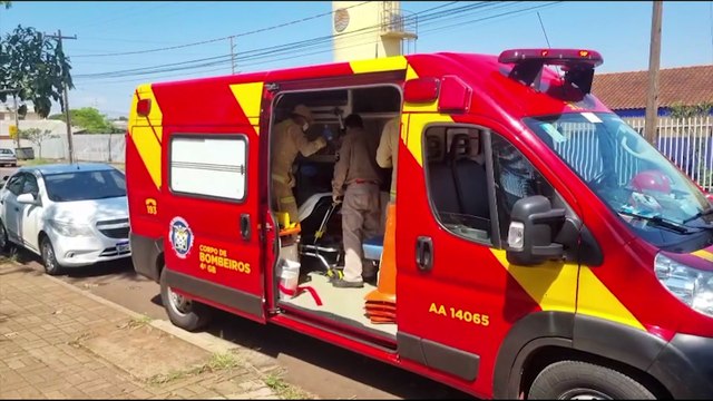 Criança de 8 anos sofre queda em escola e é socorrida pelo Corpo de Bombeiros