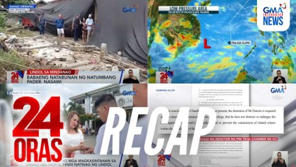 24 Oras: (Part 3) Mag. 6.9 na lindol matapos ang Mag. 7.4 | Ibinasurang hiling na interim release ni ex-Pres. Duterte | Bakit ka stress?, atbp.