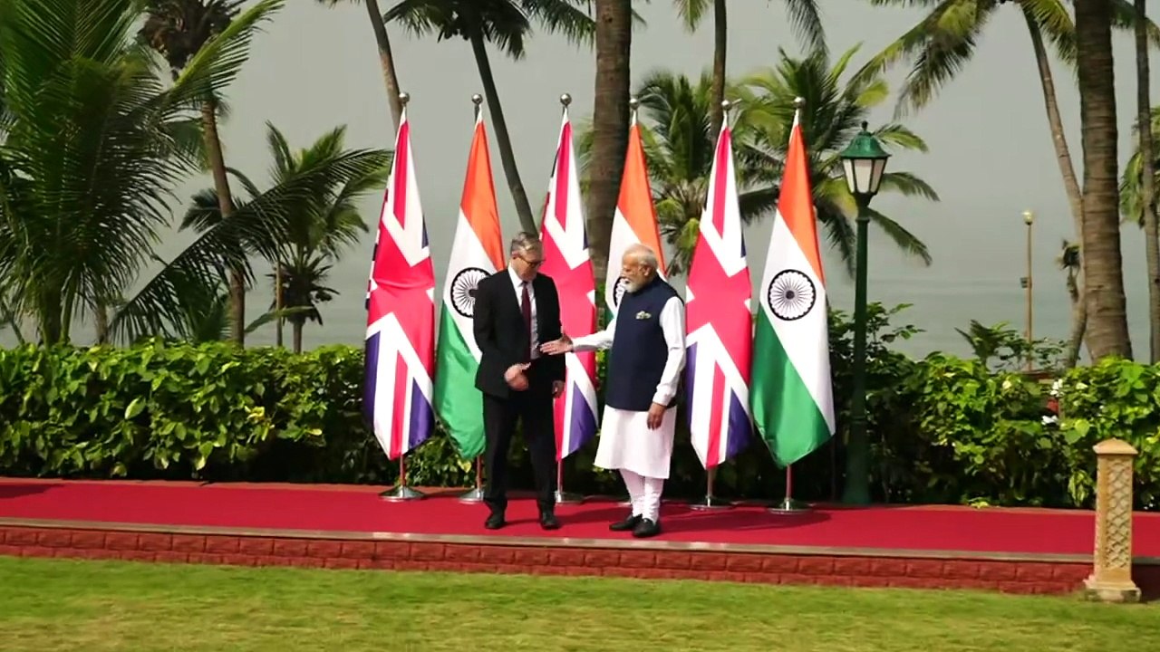 Keir Starmer meets Prime Minister of India Narendra Modi