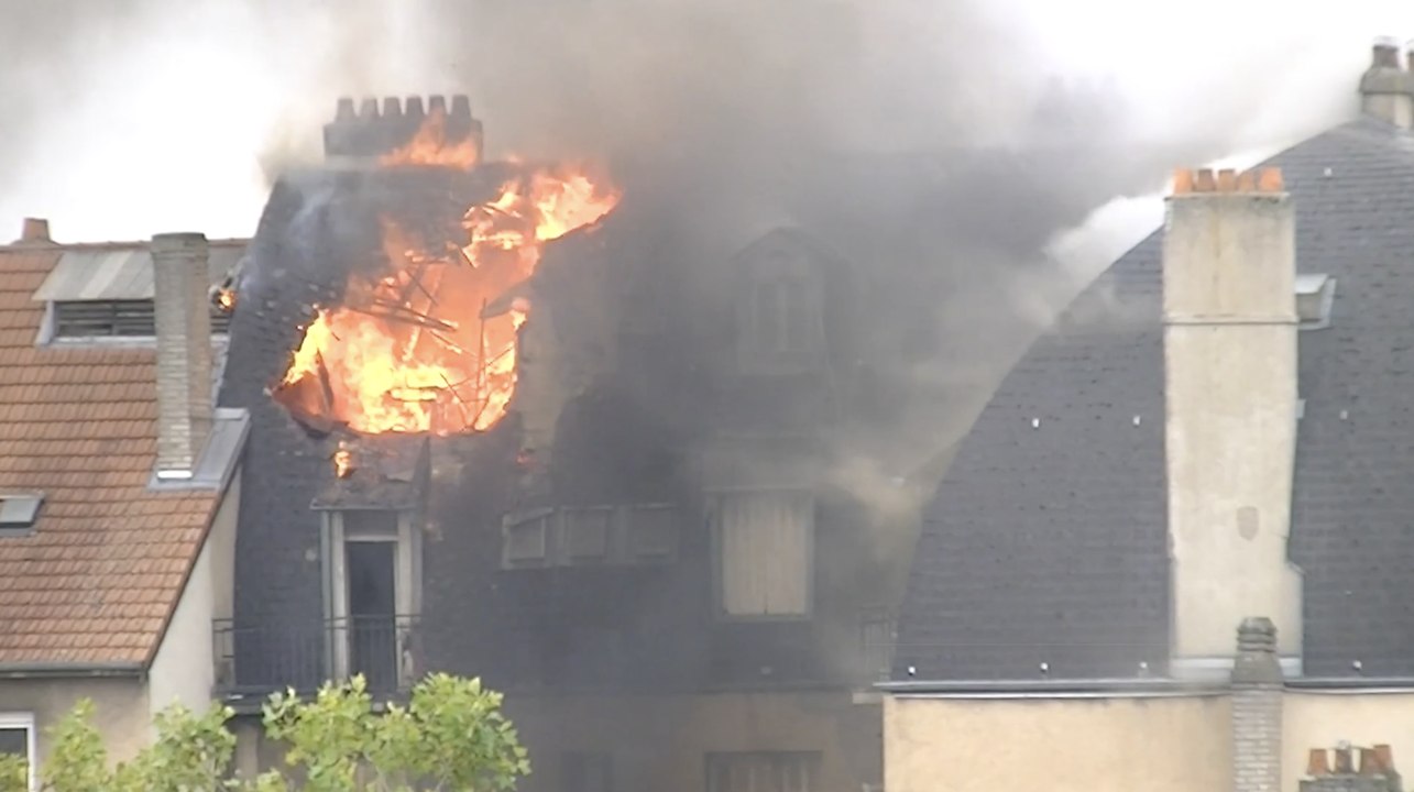 Incendie à Metz - images - Nicolas Hergott (images amateurs)