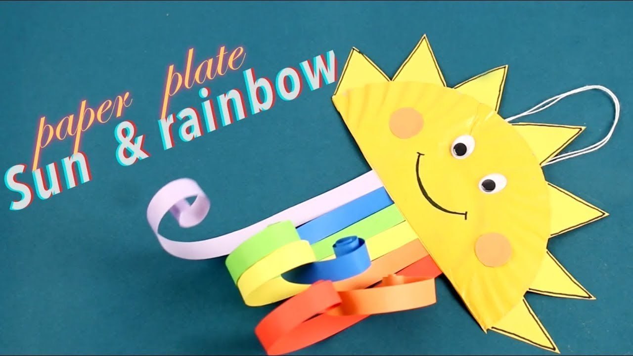 How To Make Paper Plate Sun & Rainbow | Paper Plate Hacks + More Home ...
