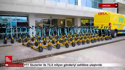 Bakan Uraloğlu: PTT Skuterler ile 72,5 milyon gönderiyi sahibine ulaştırıldı