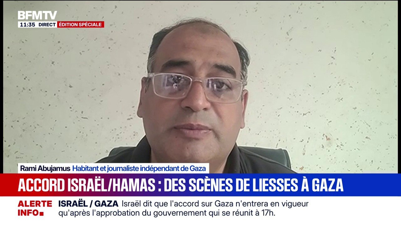 "Il y a un soulagement de la population [à Gaza] mais toujours cette prudence car les bombardements continuent ", explique ce journaliste de Gaza