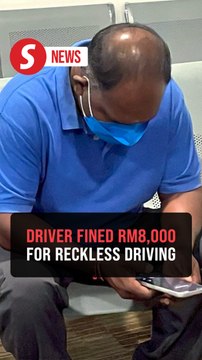 Van driver fined RM8,000 for damaging seven vehicles at Ipoh railway station