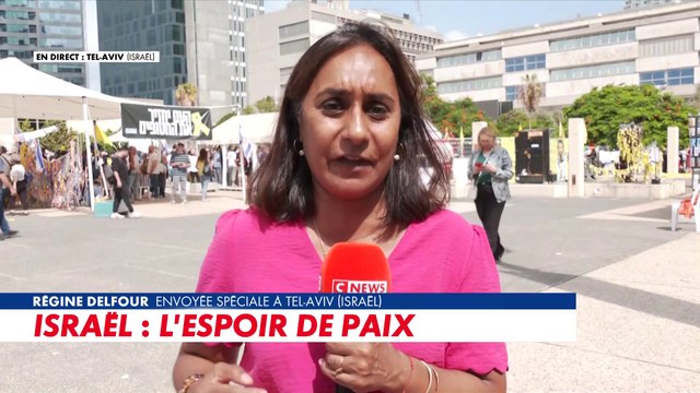 Accord Israël-Gaza : «Énormément de monde rejoint la place des Otages» à Tel-Aviv, témoigne Régine Delfour
