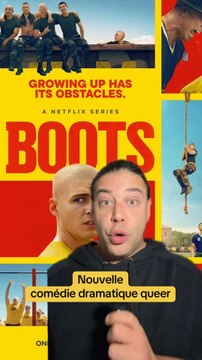 Aujourd’hui on regarde « Boots » cette nouvelle comédie dramatique queer qui vient de sortir sur Netflix ! Alors de quoi ça parle ? Je te dis tout dans cette vidéo !