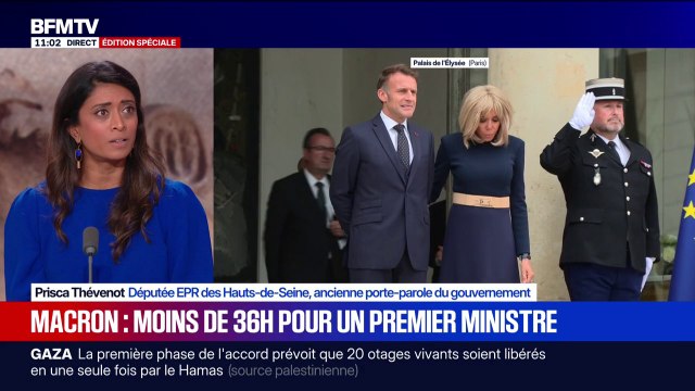 Crise politique: Le problème n'est pas à Matignon, il est au Parlement , pour Prisca Thevenot (Ensemble)