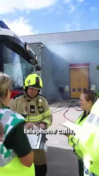 Doncaster fire crews carry out huge emergency training exercise at Doncaster depot