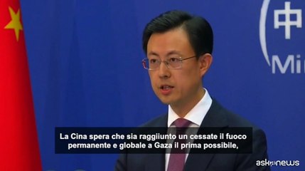 Pechino "spera" in un cessate il fuoco a Gaza "permanente e completo"