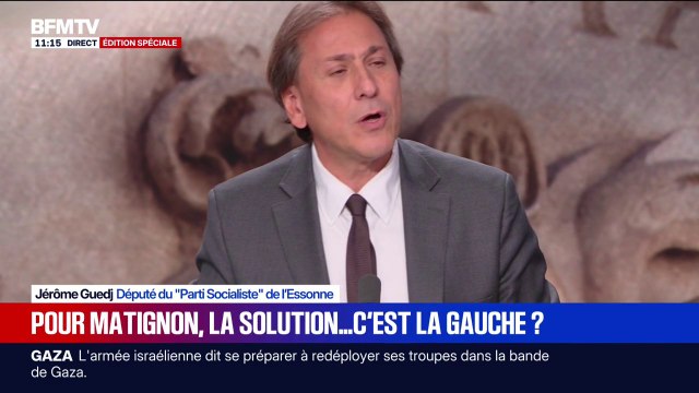 Crise politique: Jérôme Guedj (PS) salue des évolutions significatives sur plusieurs dossiers depuis une semaine