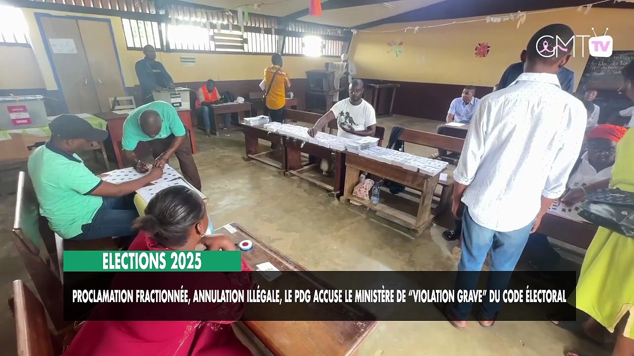 [#Reportage] Elections 2025 : proclamation fractionnée, annulation illégale, le PDG accuse le ministère de “violation grave” du Code électoral