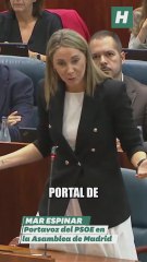 Mar Espinar, a Ayuso: "Tiene a Quirón sentado en su Consejo de Gobierno y en el sofá de su ático"