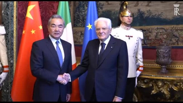 Il Presidente Mattarella incontra Wang Yi ministro degli Esteri cinese