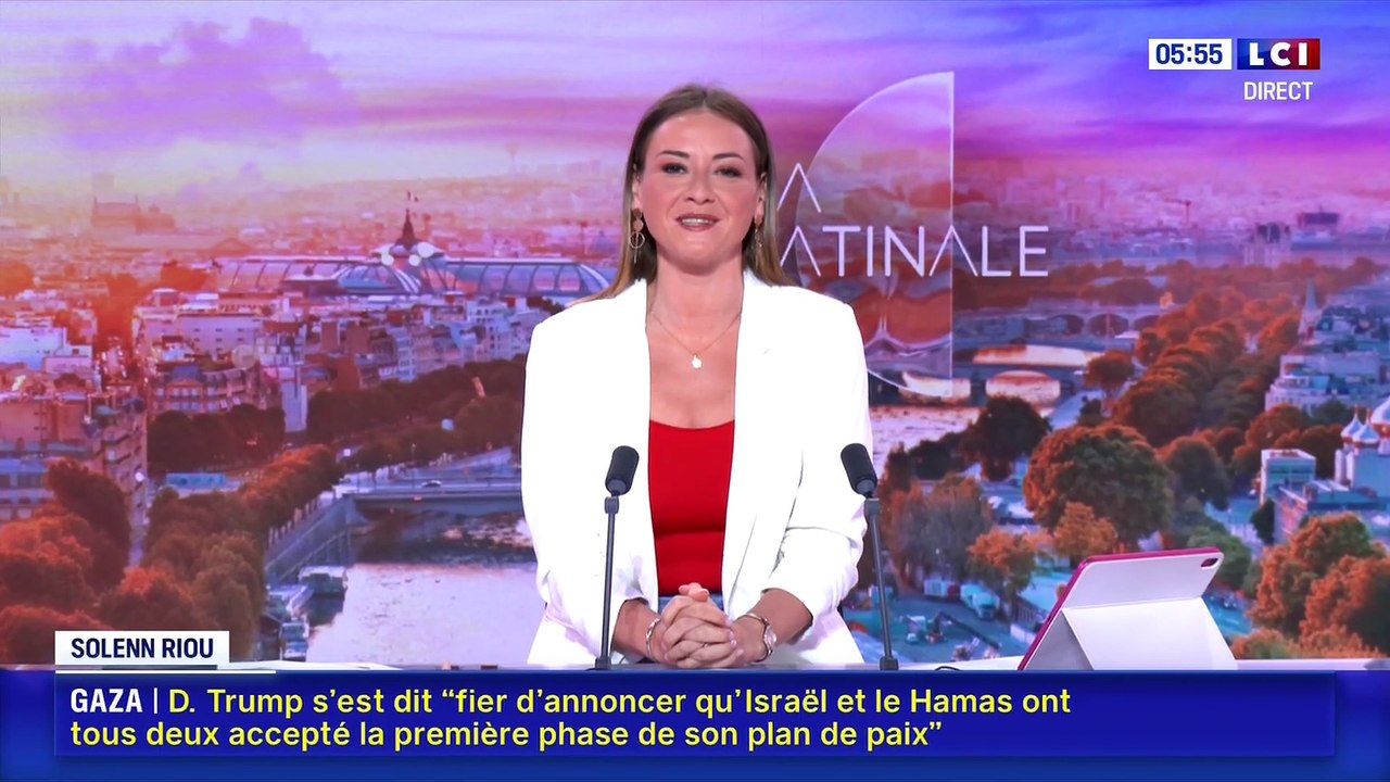 Solenn Riou - LCI Matinale du 09/10/2025 - Accord Historique de Cessez-le-Feu à Gaza Impulsé par Donald Trump : Scènes de Joie à Tel Aviv 🇮🇱🇺🇸