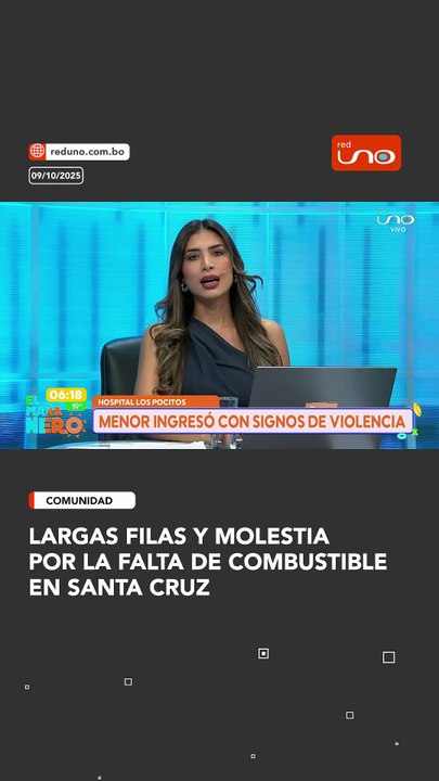 Largas filas y molestia por la falta de combustible