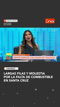 Largas filas y molestia por la falta de combustible