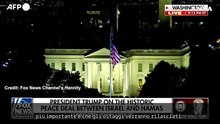 Trump: "Ostaggi liberi lunedi', Usa coinvolti nel mantenimento della pace a Gaza"