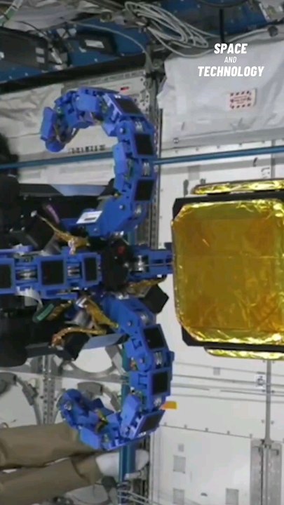 Astrobee is a cube-shaped, free-flying NASA robot on the ISS that assists astronauts with routine tasks.