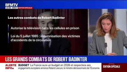 Homosexualité, captation de procès, prison...Les grands combats de Robert Badinter